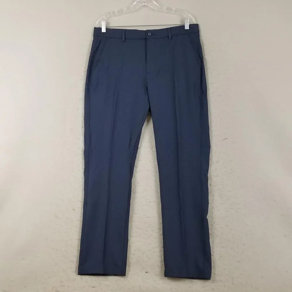 Greg Norman Pants Mens 34x30 Blue Classic Fit‎ Performance PlayDry Golf Stretch